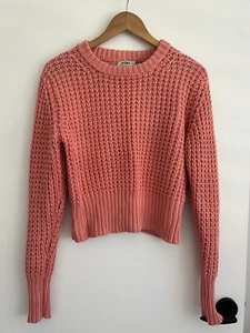 Acne Studios Cotton Salmon Pink Knit Jumper - Picture 1 of 5