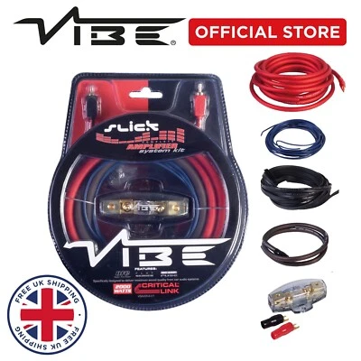 VIBE SLICK 4G Amplifier Wiring Kit 2000W Car Audio BASS SUB OFFICIAL VIBE STORE - Image 1 of 4
