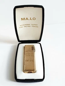 Encendedor de gas KING GEMINI, Briquet, placa de oro de 1970, caja (MA, LO), rara - Imagen 1 de 12