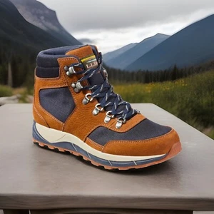 L.L. Bean Men's Mountain Classic Hiking Boots Saddle/Navy MSRP$139 Size 13 - Picture 1 of 9