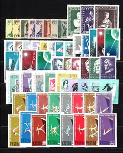 POLONIA, POLONIA, POLSKA Sc#668/1086i, 1954-62 Collezione di 50+ francobolli Mint NH OG - Foto 1 di 2