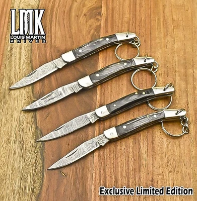 LMK Accesorio Twist Damasco Madera Dura Acero Protector Lote de 4 Camping Único Foto 1 de 4