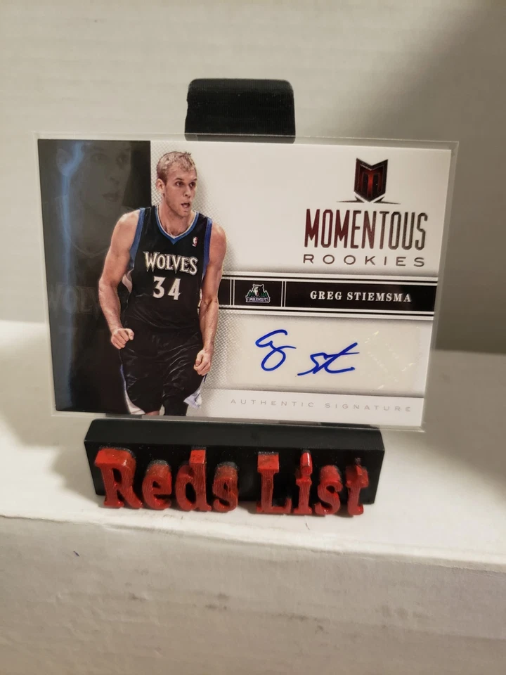 2012 Panini Momentum Momentous Rookie Auto #41 Greg Stiemsma Timberwolves - Image 1 of 4