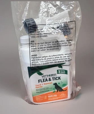 Vet's Best Flea and Tick Yard and Kennel Spray-Kill Mosquitoes-Ready-to-Use-32oz - Image 1 of 4