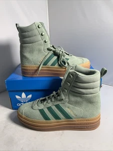 Botas Adidas Gazelle Plateadas Verde Goma Para Mujer ID6982 Talla Uk 7 Nuevas En Caja - Imagen 1 de 7