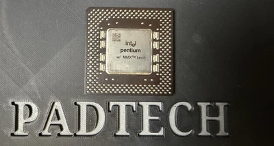 VINTAGE Intel Pentium MMX 166MHz 2.8v  Socket 7 CPU FV80503166 SY059 Tested - Image 1 of 2