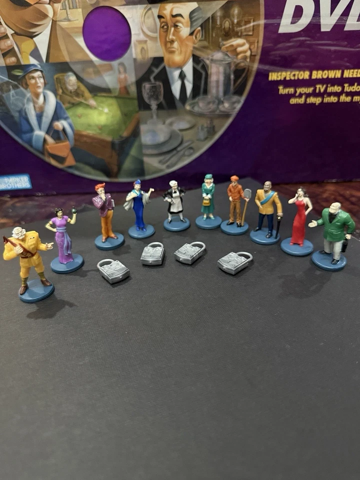Clue DVD Board Game Replacement Character Tokens & Padlock - COMPLETE Set - Image 1 of 1