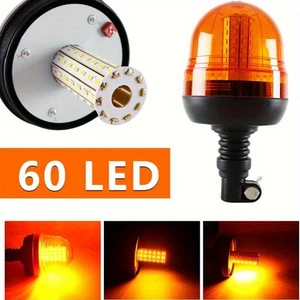 DC12V/24V Amber Tractor Strobe Light Beacon Flashing Signal for Truck Trailer US - Picture 1 of 11