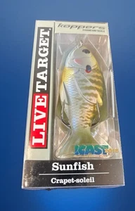 Live Target Sunfish Bluegill Hollow Body Topwater Pick Lure 4” 3/4oz - Picture 1 of 6