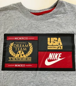 Nike USA Basketball Dream Team T-Shirt Men's Medium 2012 Olympics Grey - Picture 1 of 8