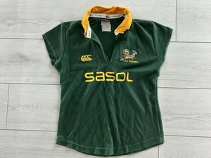 South Africa Vintage Rugby Shirt Jersey Canterbury Women's Female Size 12 - Picture 1 of 3