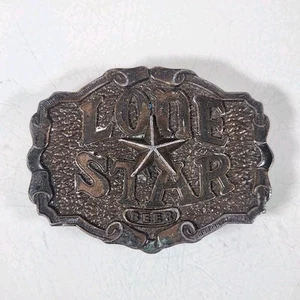 Bergamot Brass Works 1975 Lone Star Beer Bottle Opener Belt Buckle - Picture 1 of 10