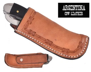 Funda para cuchillo Showman Argentina de cuero de vaca con herramientas de alambre de púas - Imagen 1 de 1