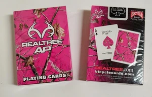 "2" Decks RealTree Camouflage "Pink" Playing Cards Deck - Bicycle NEW SEALED - Picture 1 of 3