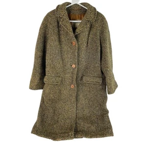 Vintage Aquascutum Trench London England gelb grün Damen Mantel Jacke Wolle - Bild 1 von 6