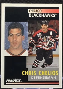 1991-92 Pinnacle Chris Chelios #58 Chicago Blackhawks *Buy 2 Get 1 - Picture 1 of 3