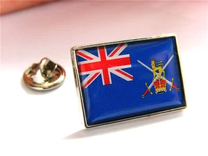 UK ARMY ROYAL LOGISTIC CORP CORPS ENSIGN FLAG LAPEL PIN BADGE TIE CLIP - Picture 1 of 1