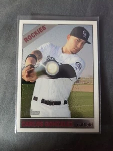 K208.956 - 2015 Topps Heritage rifrattori cromati #THC439 Carlos Gonzalez #/566 - Foto 1 di 2