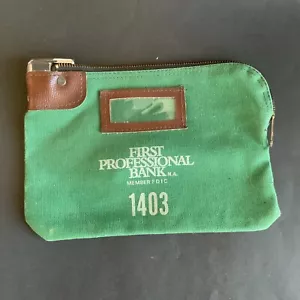 First Professional Bank Money Deposit Bag - NO KEY - Picture 1 of 8