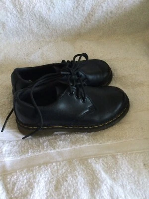 Dr. Martens Junior 1461 Softy T Leather Shoes Black Leather Size 11 US/10 UK/28 - Image 1 of 4