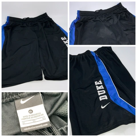 Duke Blue Devils Nike Bball Shorts XL Men Black Dri-Fit Sewn logo YGI F2-322 Cover