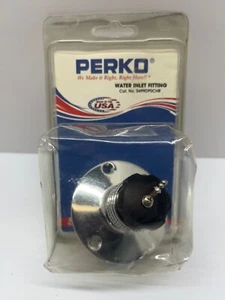 NEW Perko Chrome Plated Brass Fresh Water Inlet for 1/2" Pipe 0499DP0CHR NEW - Picture 1 of 4