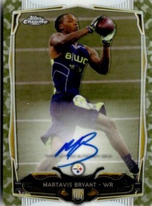 2014 Topps Chrome Camo Refractor Mini Martavis Bryant Rookie Auto /299
