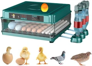 Automatic Egg Incubator 10-130 Egg Digital Poultry Hatcher Machine - Picture 1 of 23