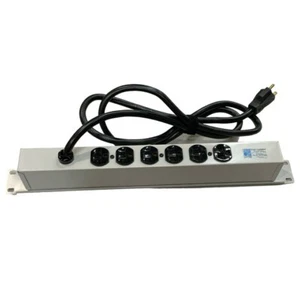 Rack Mount PDU 120V/20A 6 power outlet strip 6' cord - Picture 1 of 5