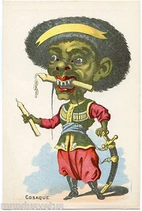 GRAND CHROMO. Chaussures SAMBAIN . TOULON . Caricature COSAQUE . - Picture 1 of 2