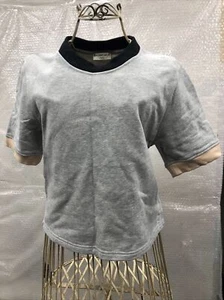 Balenciaga Gray Crop Top Size S - Picture 1 of 16
