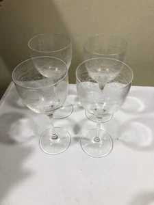4 MARIO CIONI Invito ITALY White Wine 7 1/4”Fine Crystal Glasses - Picture 1 of 5