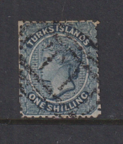 Turks Islands - #3 used, cat. $ 67.50 Cover