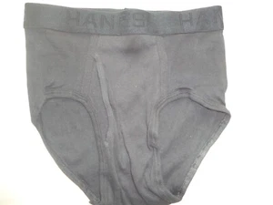 Hanes Brief Our Most Comfortable Discontinued Underwear Black Men's Size Small - Picture 1 of 4