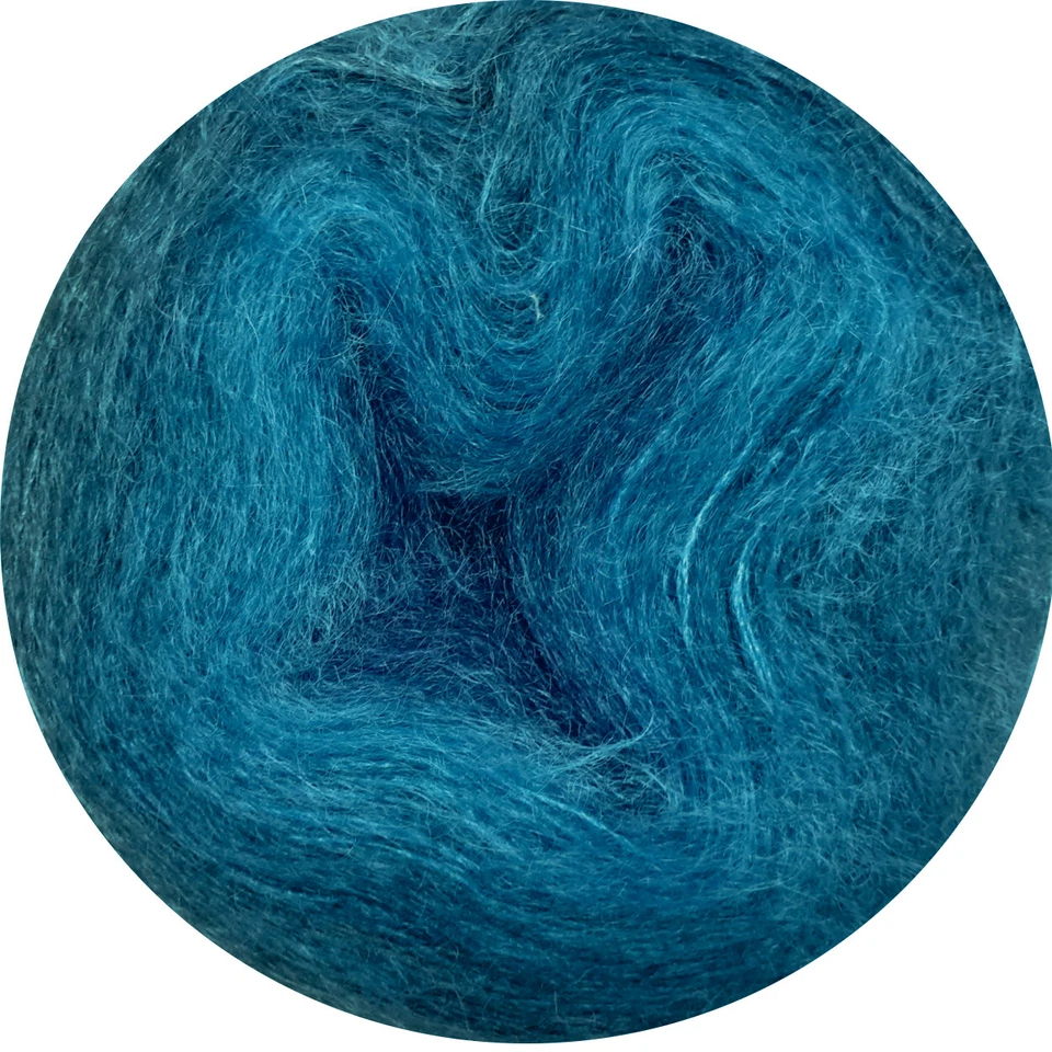 Rico Design ::Essentials Kid Mohair ❤️ Silk Colourlove #07:: Turquoise 100g 45%  - Image 1 of 4