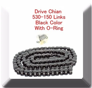 With/O-Ring Drive Chain Natural Color Pitch 530x150 Links Fits: ATV Motorcycles - Picture 1 of 3