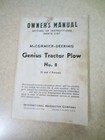 1940s McCormick-Deering Genius Tractor Plow No. 8 owner