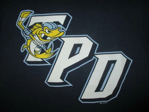 TOLEDO WALLEYE TPD T SHIRT Toledo Police Department Night Minors Hockey Spike SM Cover