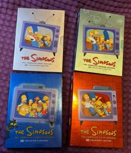 The Simpsons Collector’s Edition Complete Season 1,2,4,5 DVD 90s TV Series Boxed - Picture 1 of 12