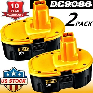2 PACK 18V Replace For Dewalt 18 VOLTDC9096 DE9039 DE9095 DE909 Ni-MH Battery US - Picture 1 of 16