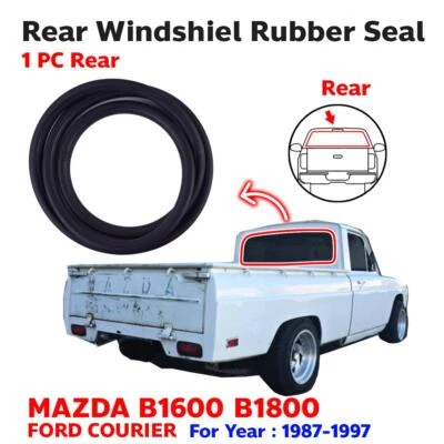 Rear Windshield Rubber Seal Fits Mazda B1600 B1800 Ford Courier Pickup 1977-85 - Image 1 of 4