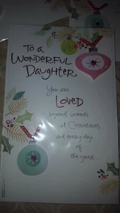 American Greetings  Christmas Card For Daughter/ to a wonderful daughter you are - Picture 1 of 10