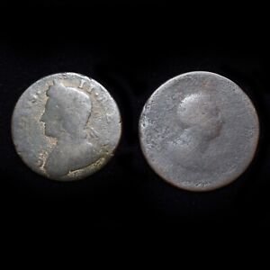 UK GREAT BRITAIN HALF 1/2 PENNY KINGS GEORGE II, GEORGE III, British Royal Mint