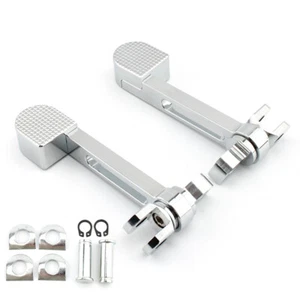 Foot Pegs Heel Rest For Harley Touring Dyna Softail Sportster 883 1200 Fat Boy - Bild 1 von 11