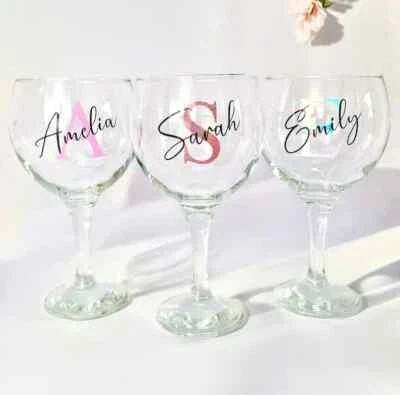 Personalised Gin Glass Christmas Secret Santa Birthday Gift For Her Women Bestie - Image 1 of 4