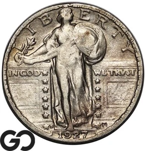 1927-S Standing Liberty Quarter, XF Wholesale Bid 850, Key Date San Francisco! - Picture 1 of 3