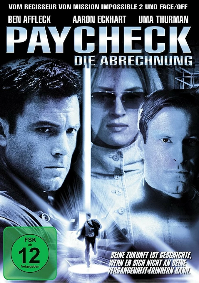 BEN/ECKHART,AARON/FEORE,COLM AFFLECK - PAYCHECK   DVD NEW WOO,JOHN - Image 1 of 1