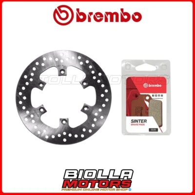 KIT PASTIGLIE + DISCO BREMBO KAWASAKI KX 125 1997 POSTERIORE [SD - Fisso] 68B407 - Изображение 1 из 4
