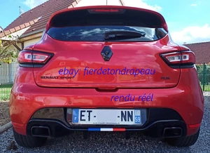 Renault Clio 4 RS Drapeau Français vinyle sticker autocollant pare choc arriere - Imagen 1 de 5