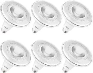 Sunco 6 Pack Outdoor LED Flood Light, Waterproof PAR38 Dusk to Dawn Bulb, 1250 L - Picture 1 of 8